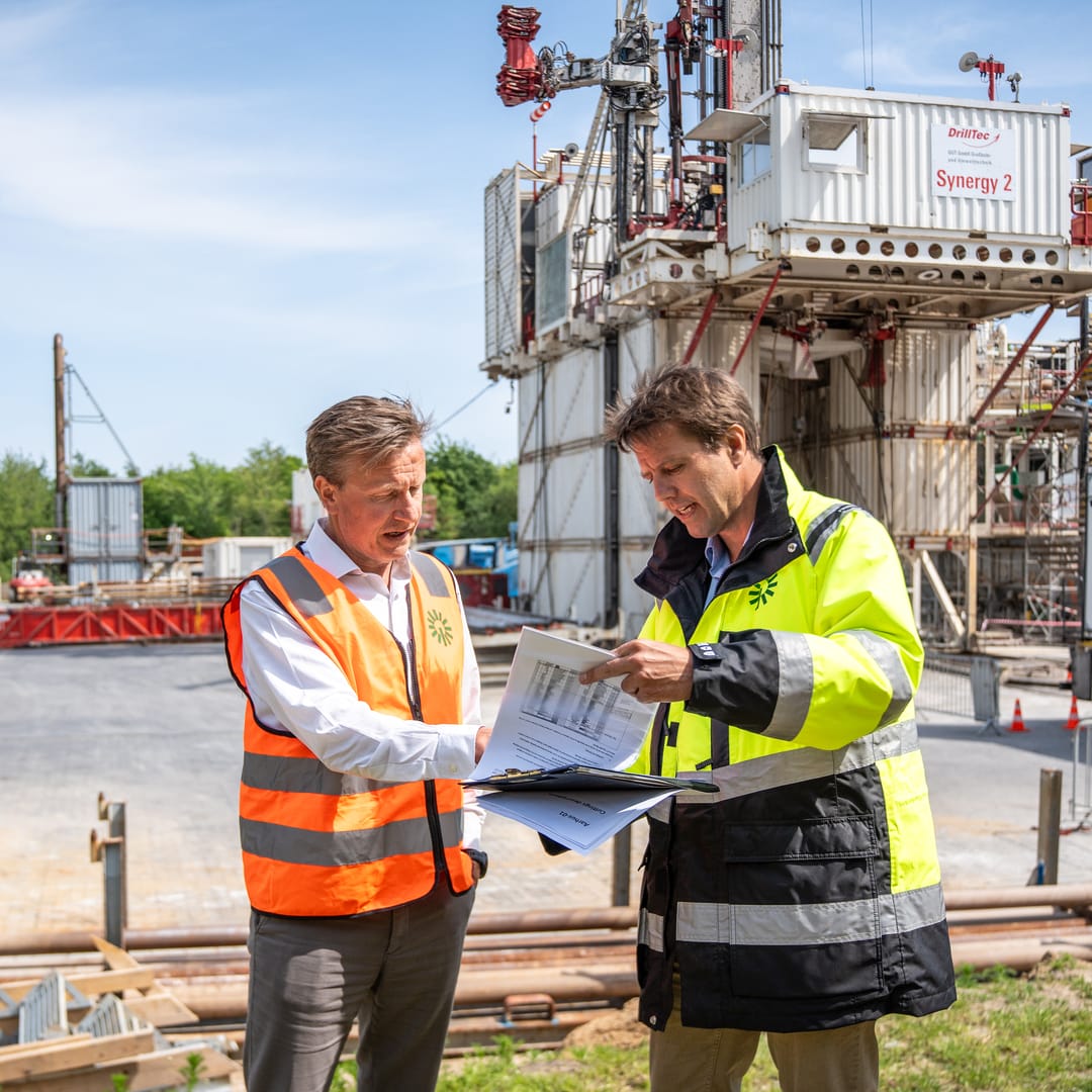 In Aarhus wird das Fundament für die erste geothermische Heizzentrale gesetzt